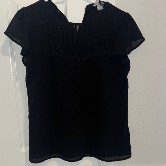 H&M Black Blouse with Ruffle Sleeves - Picture 1 of 1